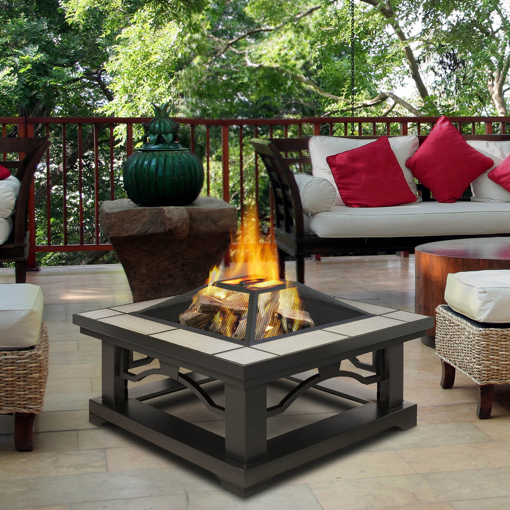 Real Flame 914 Crestone Wood Burning Fire Pit